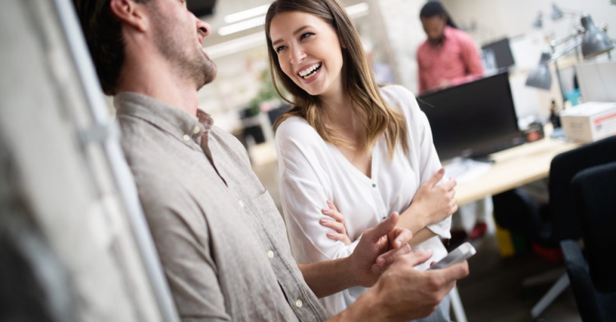 Cheerful,Coworkers,In,Office,During,Company,Meeting Cheerful,Coworkers,In,Office,During,Company,Meeting